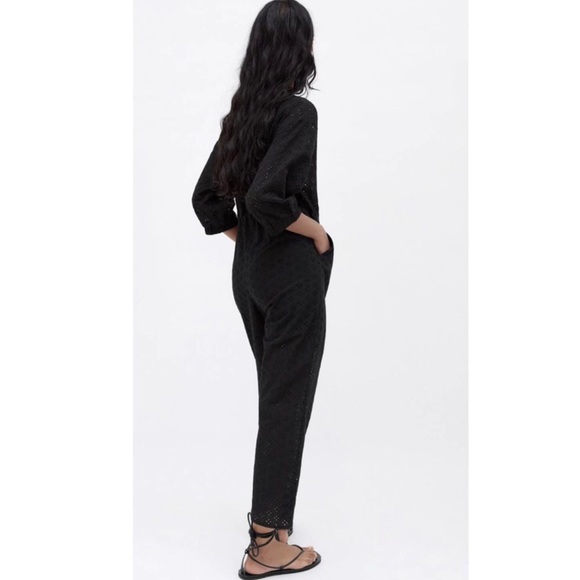 Zara Eyelet Embroidered Jumpsuit - Picture 2 of 5